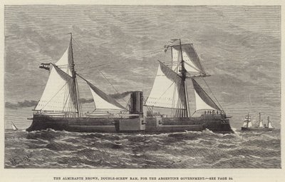 The Almirante Brown, Double-Screw Ram, for the Argentine Government by Henry Spernon Tozer